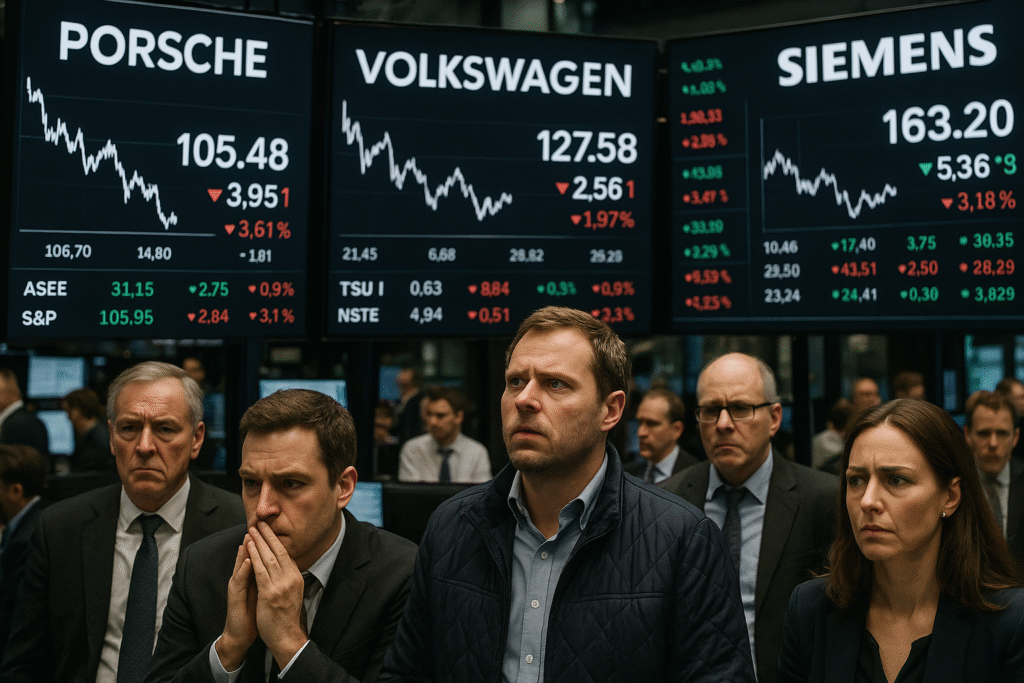 Gewinnwarnungen und Unternehmensereignisse großer Konzerne.